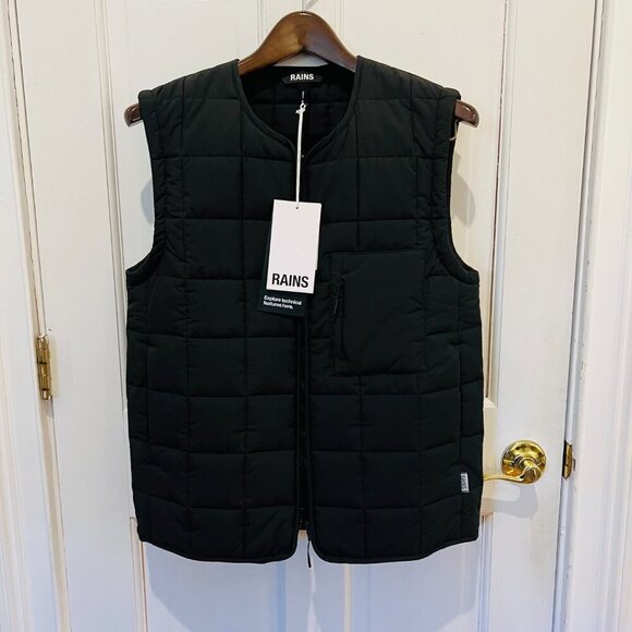 Rains Other - Brand New RAINS Giron Liner Vest In Black Size Small